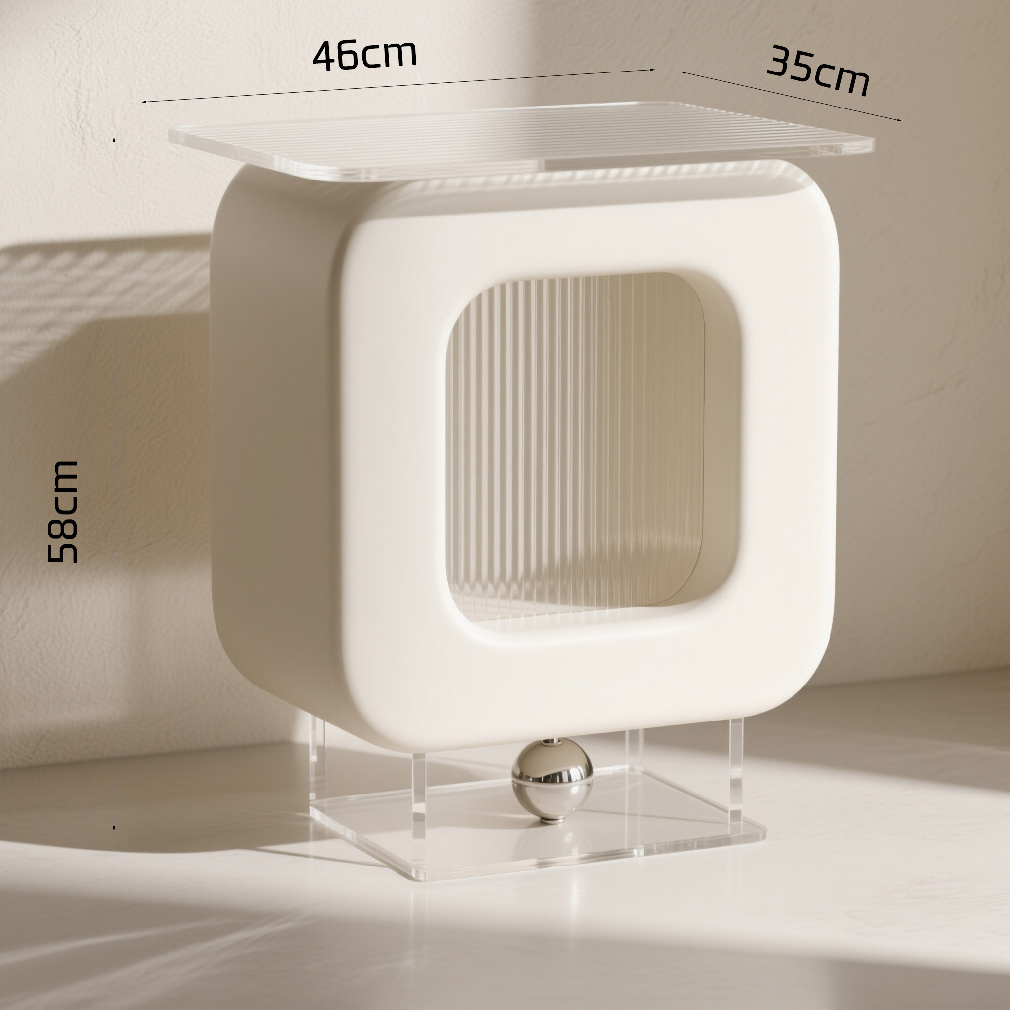 모던 인테리어에 어울리는 투명 아크릴 테이블