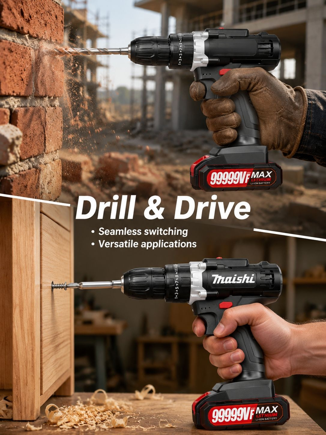 MultiFunction Electric Screwdriver With Hand Drill And Super Power