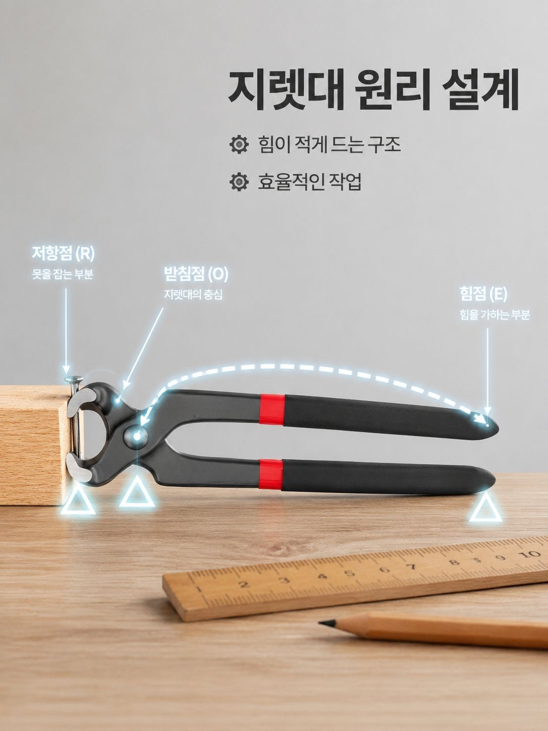 다용도 펜치로 신발 못빼기 장면