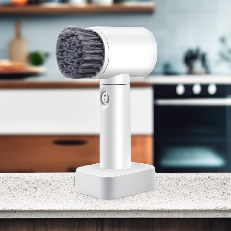 เครื่องขัดทำความสะอาดไฟฟ้าแบบพกพาไร้สาย สำหรับขัดครัว ห้องน้ำ จาน และรองเท้า