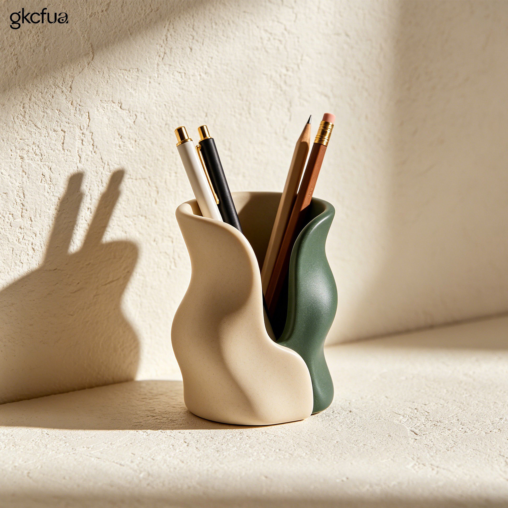 Wavy pen holders (6 pieces)