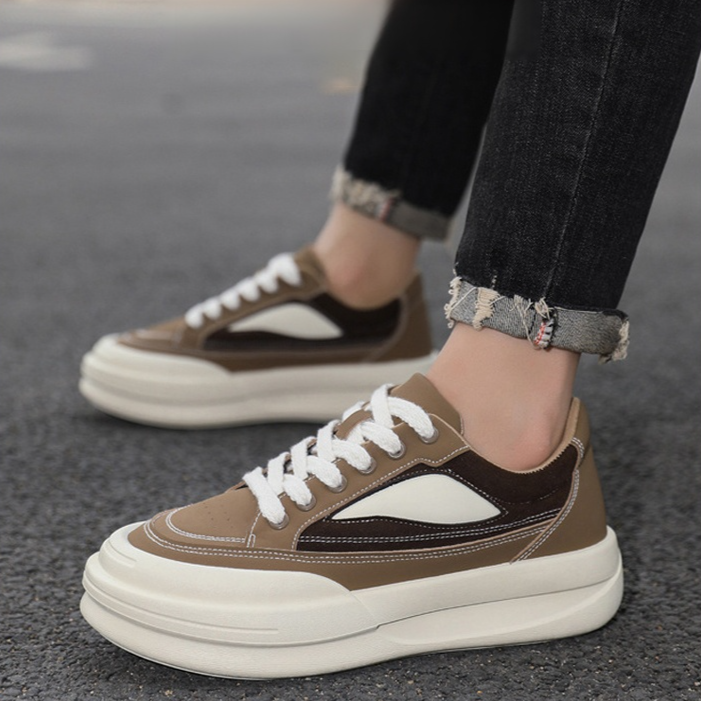 캐주얼 패션에 어울리는 남성 통굽 신발