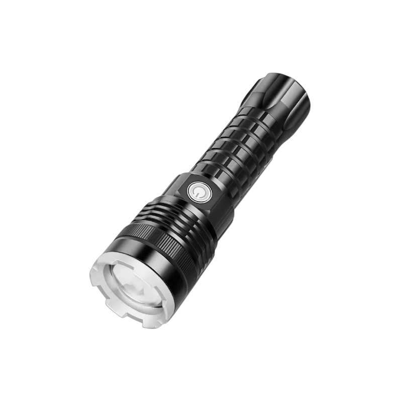 Zoom long-range LED flashlight