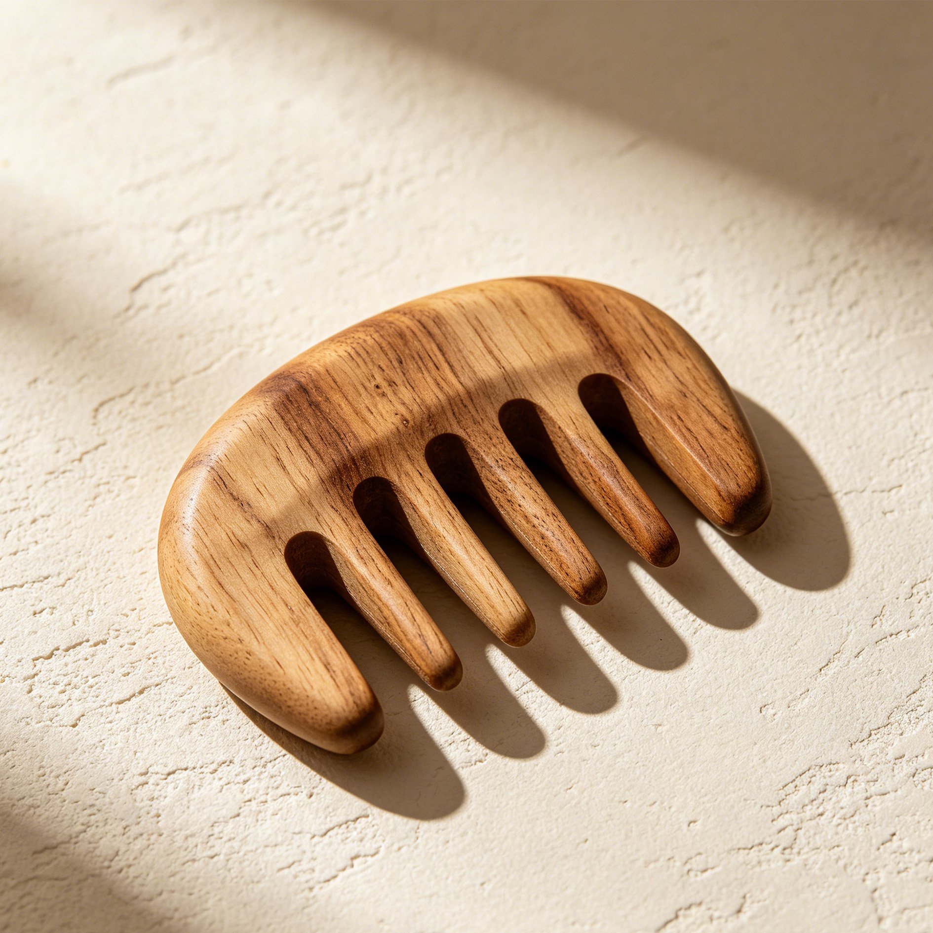 Sandelholz Massagekamm Set (4 Stück)
