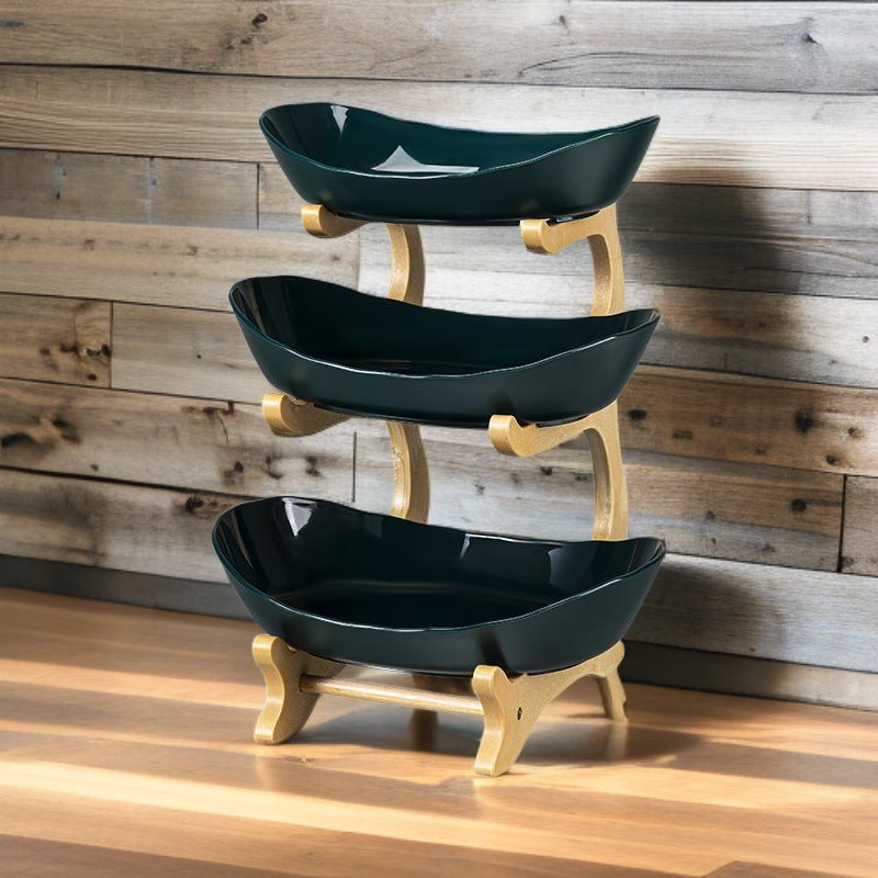 심플한 다층 거실 과일 접시