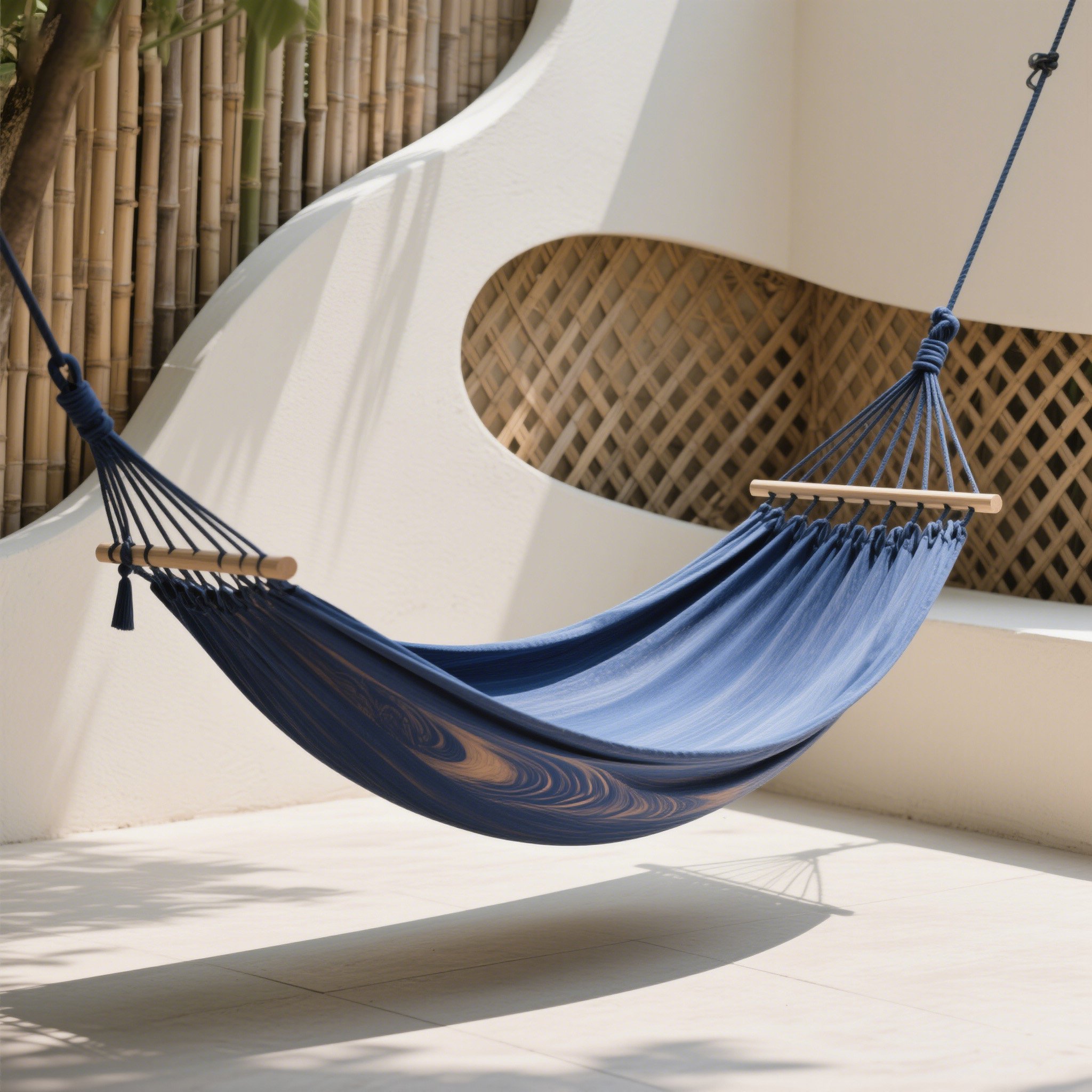 เปลญวนผ้าฝ้ายสำหรับใช้ในบ้านและกลางแจ้ง