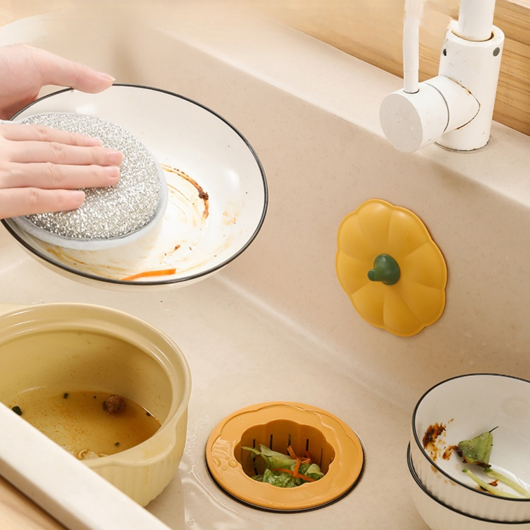 Universal Pumpkin-Shaped Kitchen Sink Strainer Net