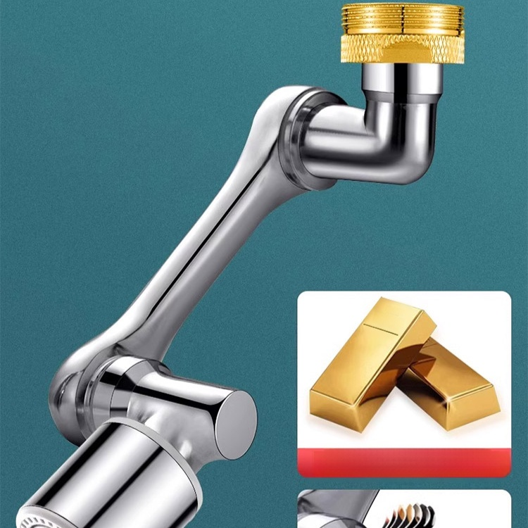 【Grifo multifuncional con brazo mecánico extensible y giratorio】Antisalpicaduras