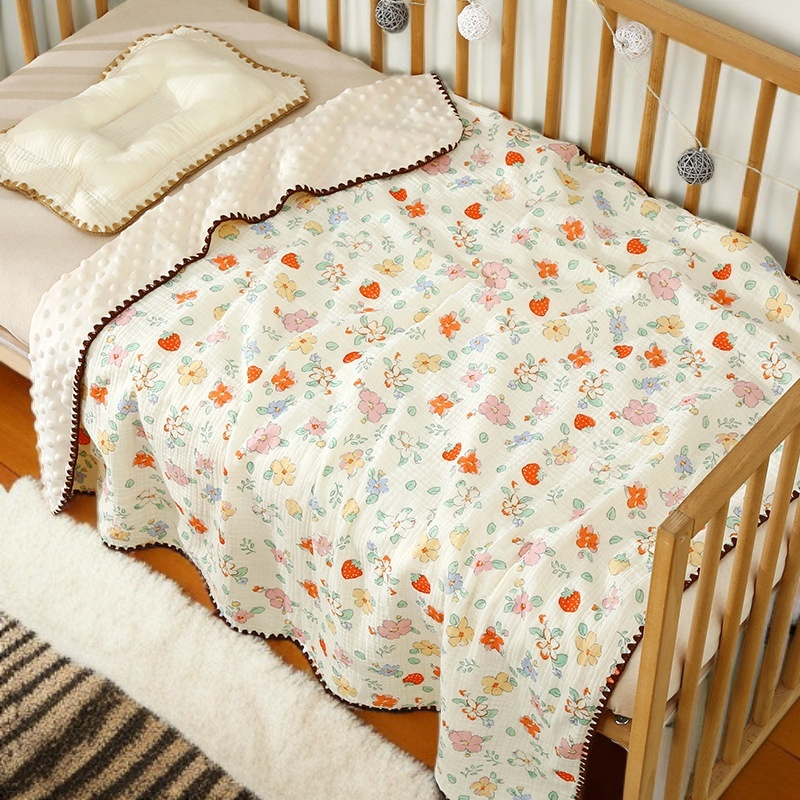 嬰兒專用純棉紗布蓋毯易清洗