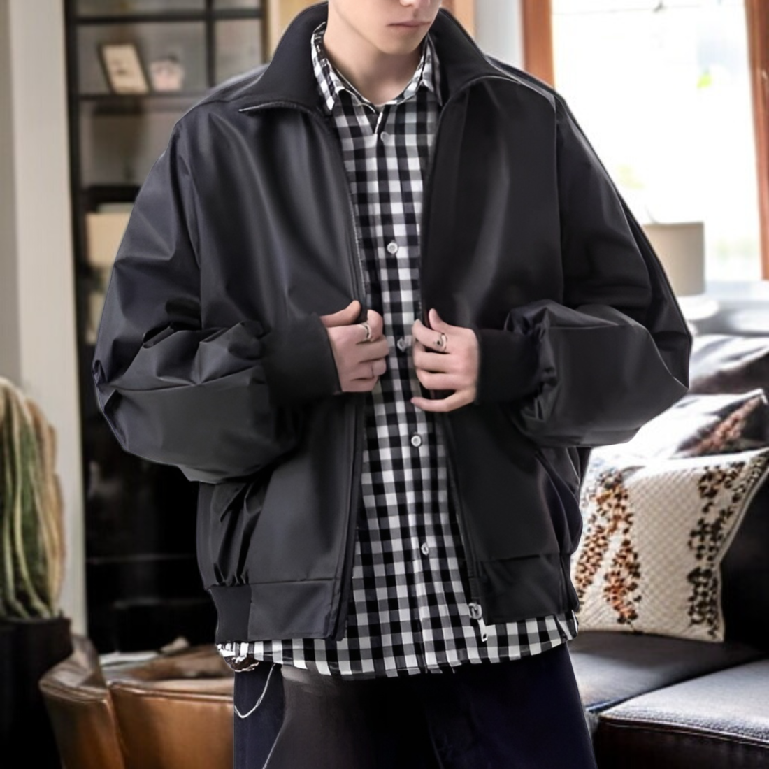 暖かくて軽量なメンズアビエイターコート