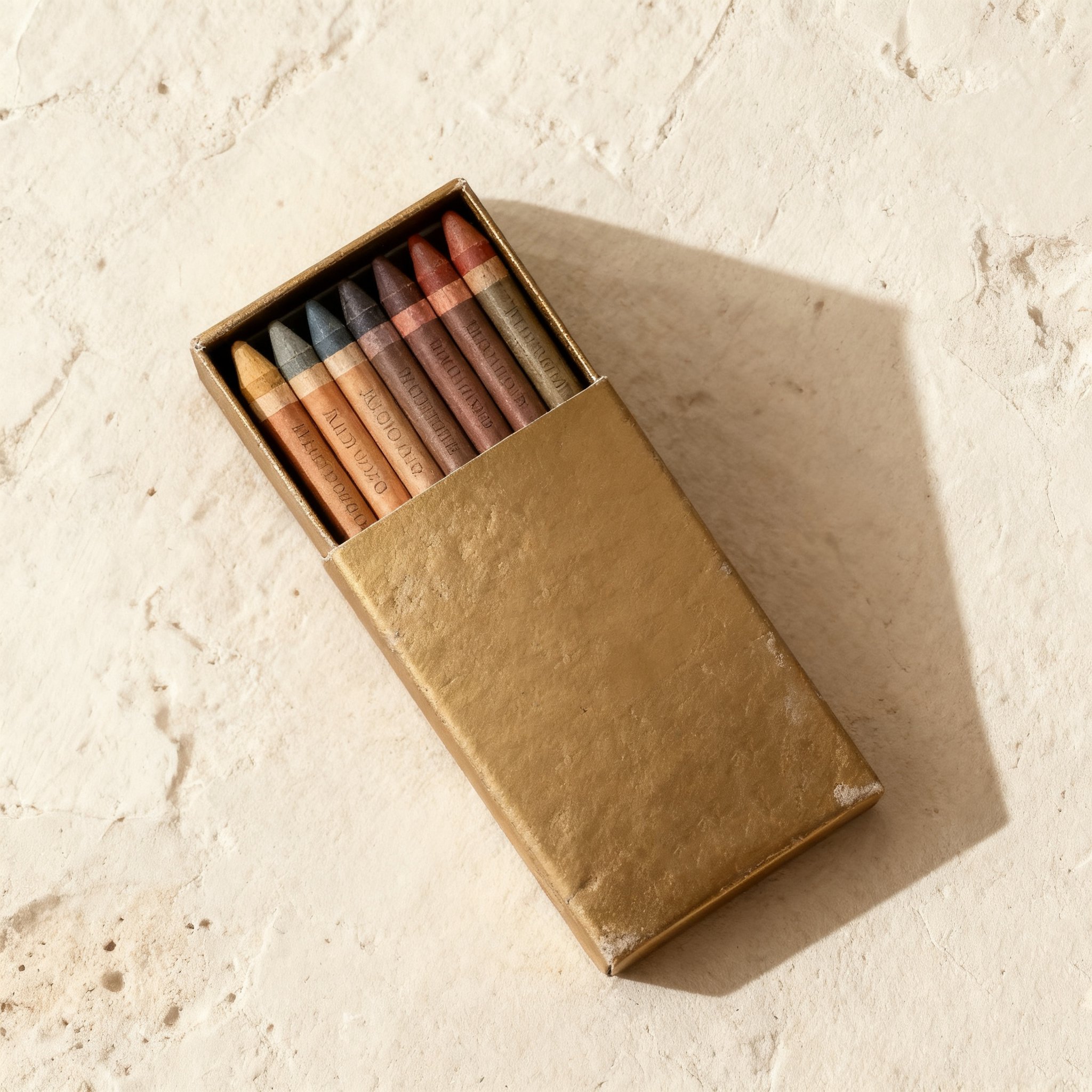 다양한 색상의 크레용 24개