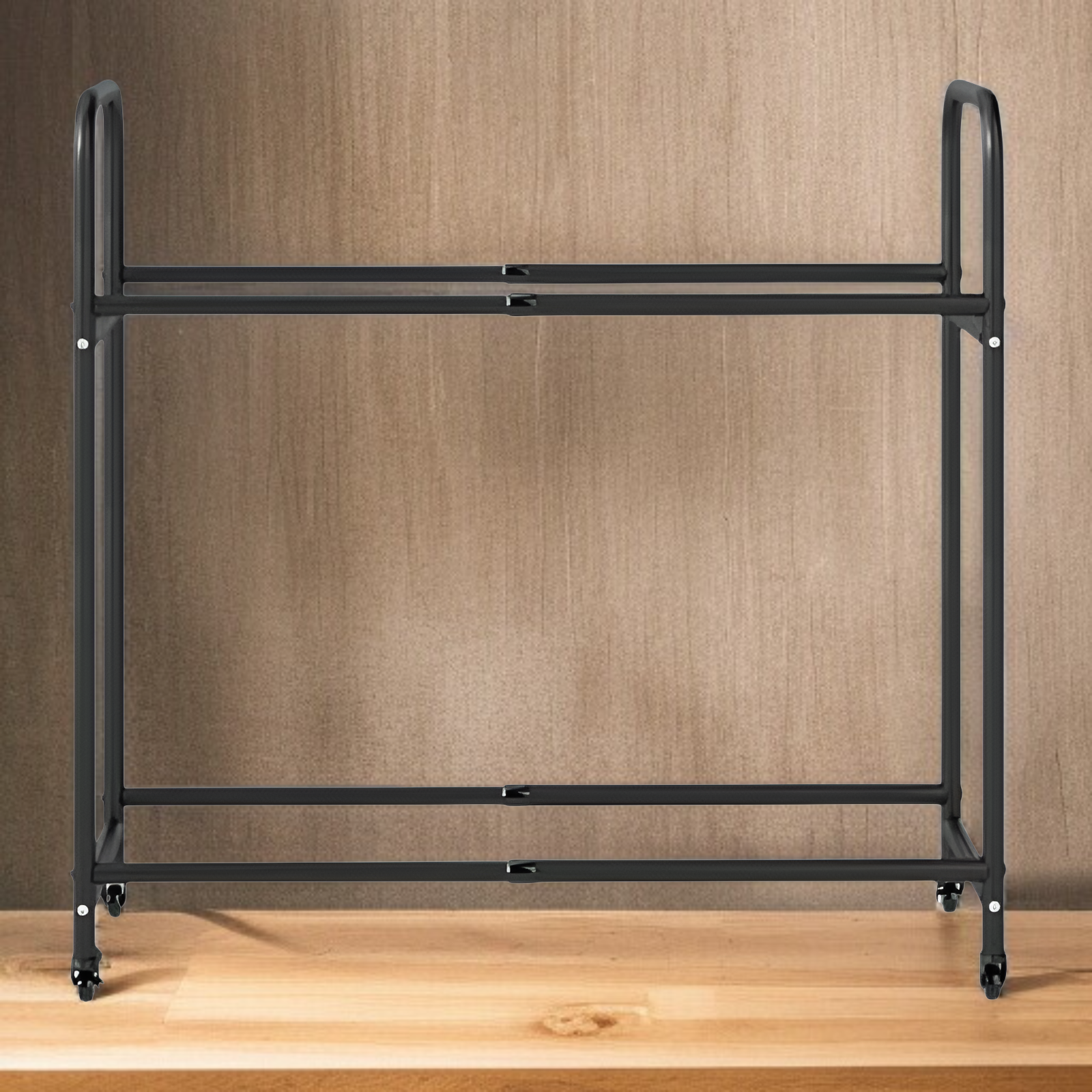 Estante grande de 2 niveles para 8 neumáticos, ancho de 108cm, altura ajustable