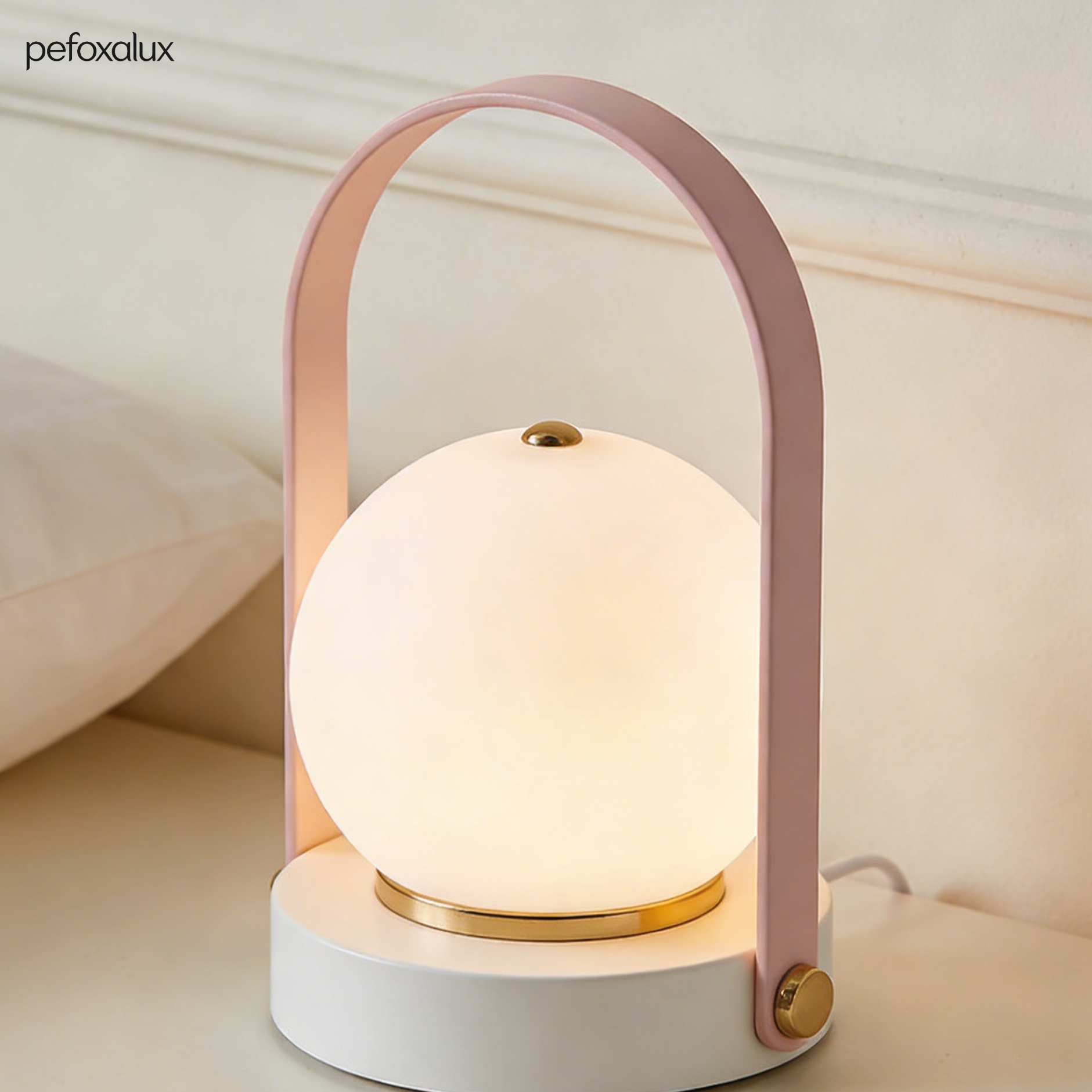 휴대용 구형 테이블 램프