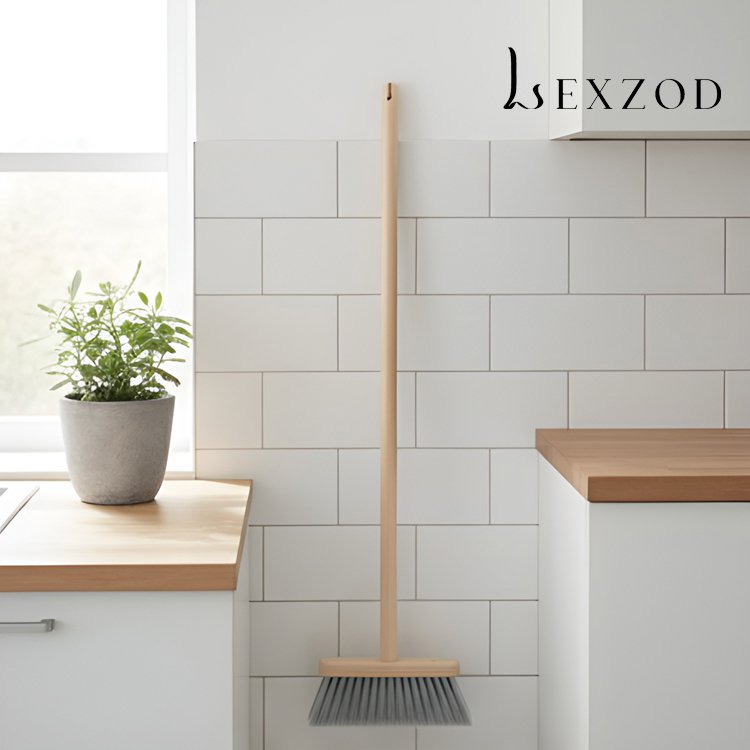 천연목색 빗자루(빗자루 2개)