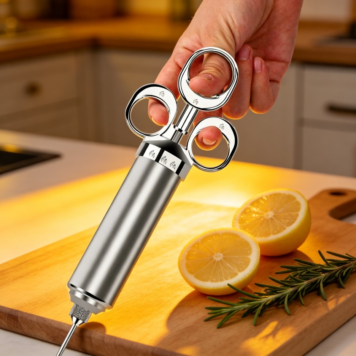 Easy-to-clean meat marinade injector