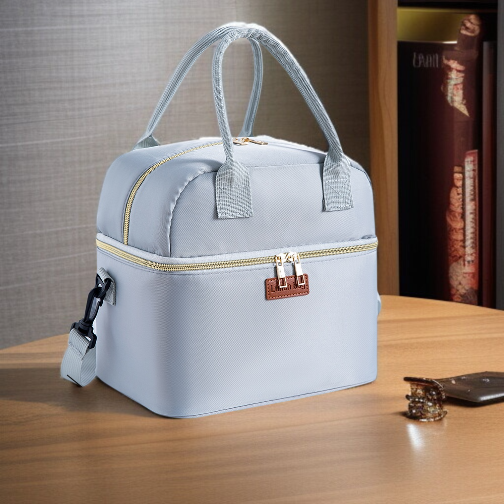 Hand-Doppelschicht verdickte wasserdichte Essen Box Tasche