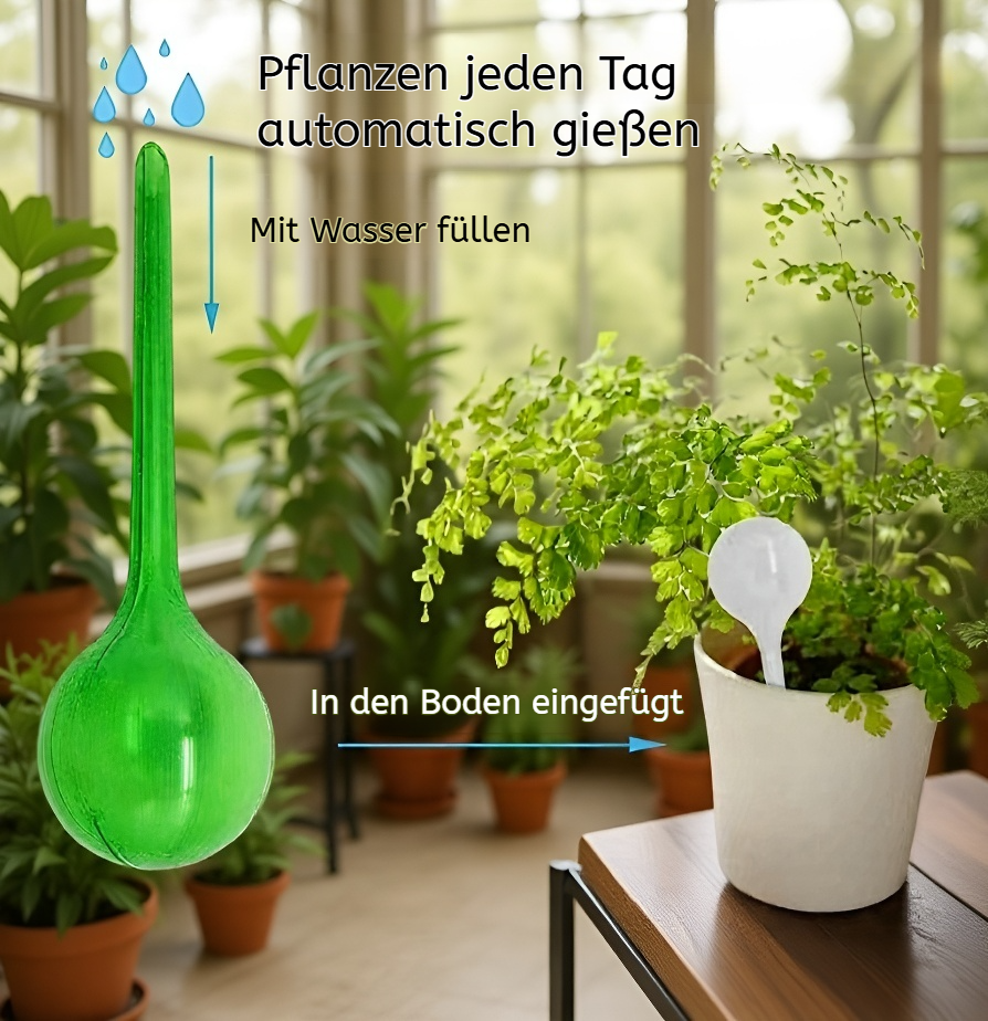 Transparenter Selbstbewässerer für Pflanzen