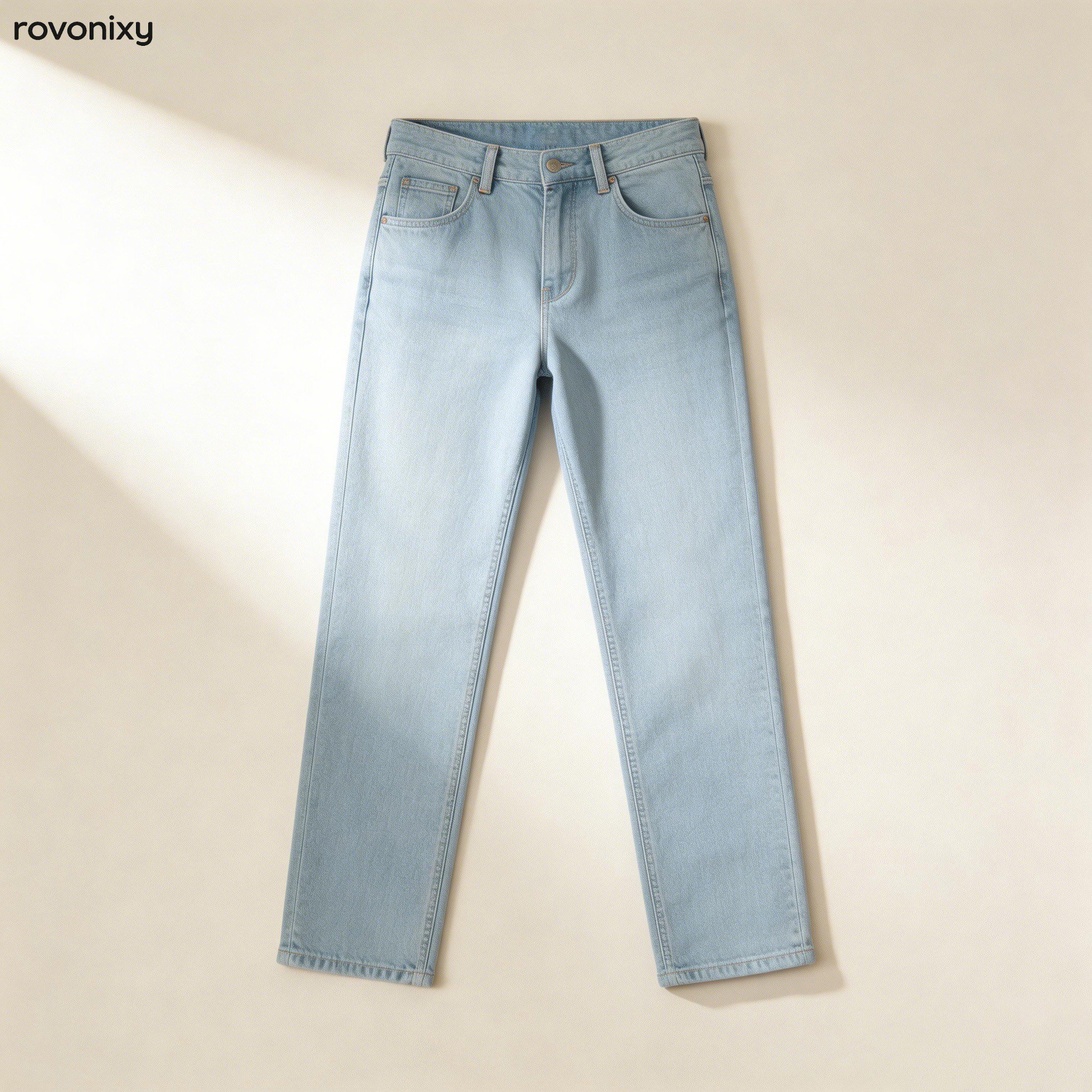 กางเกงยีนส์ทรงตรงคลาสสิก