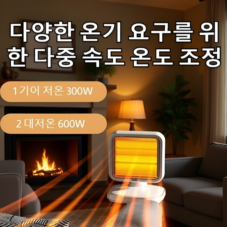 탁상용 소형 가정용 온풍기 속열 전기 난방 발열 화덕 소형 난방기