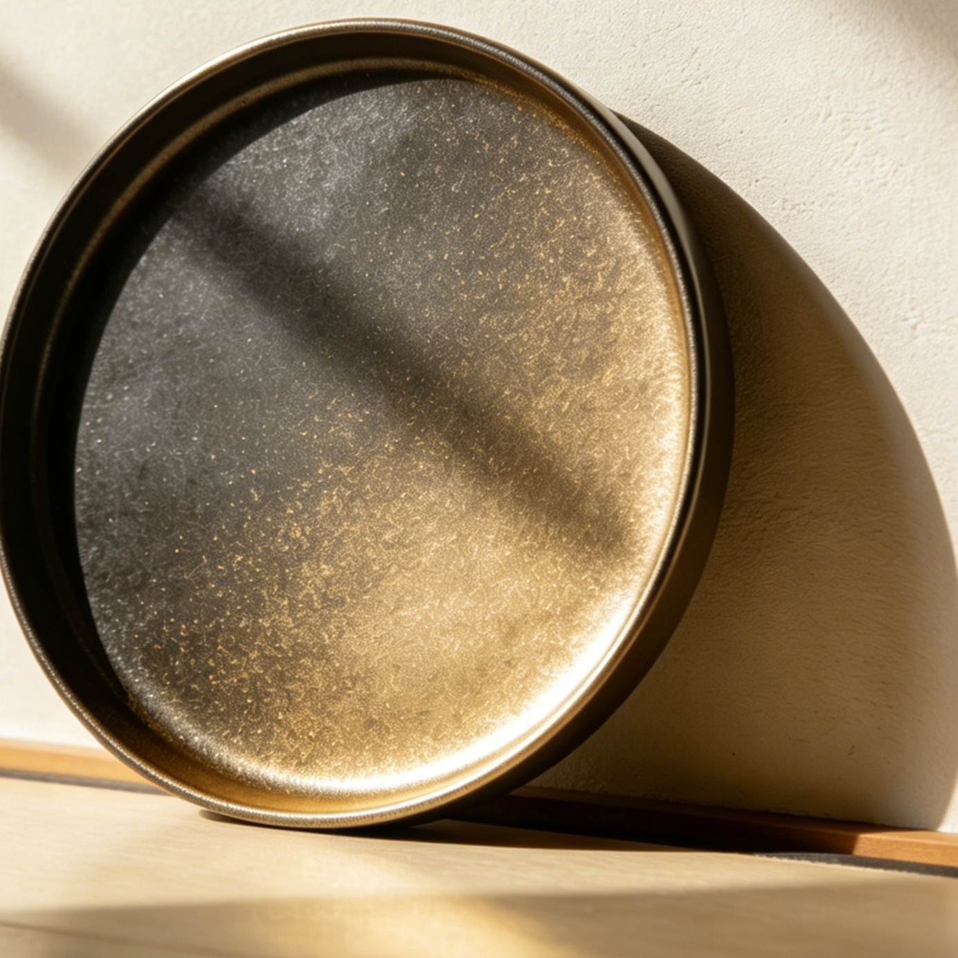 Gradient Metal Round Tray