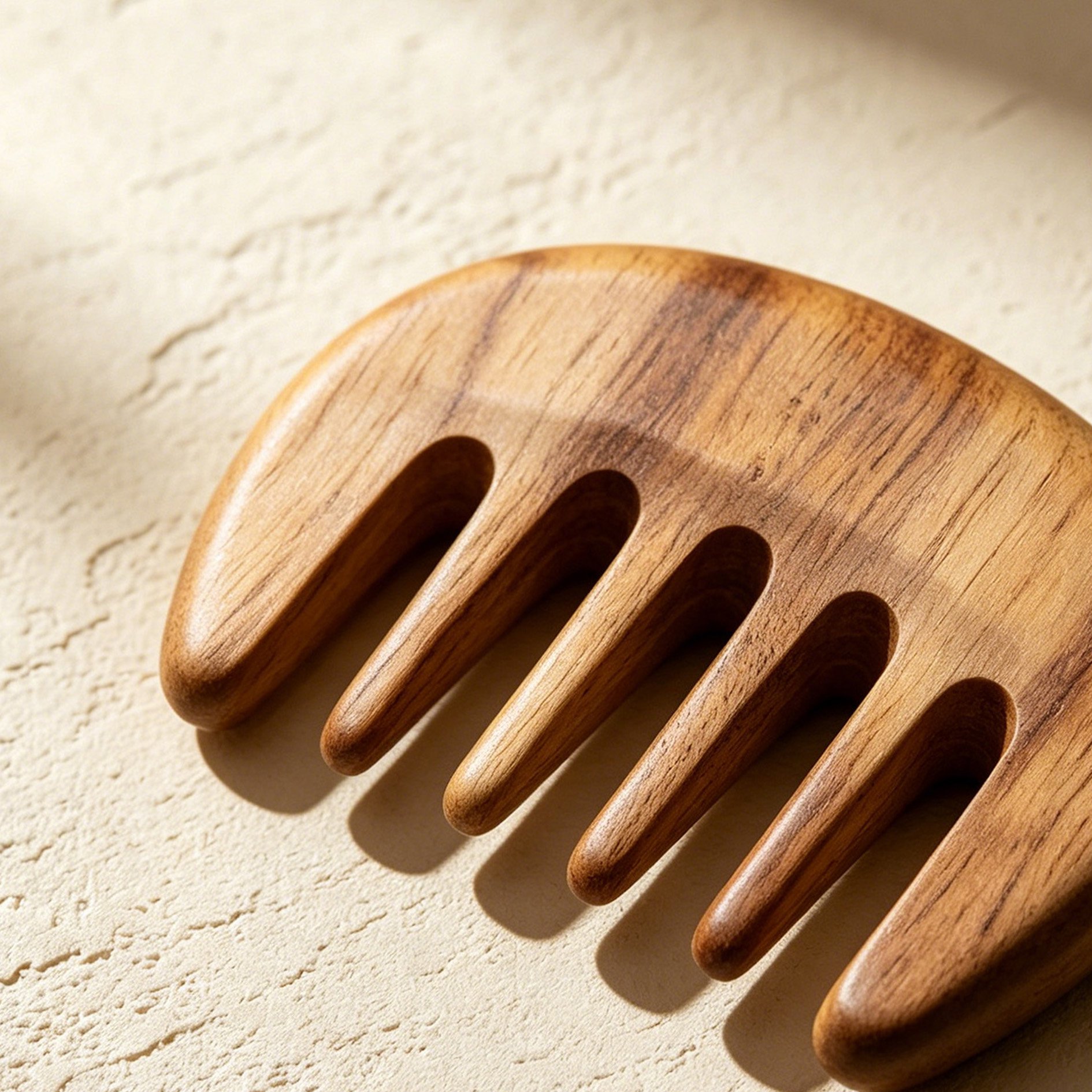 Sandelholz Massagekamm Set (4 Stück)