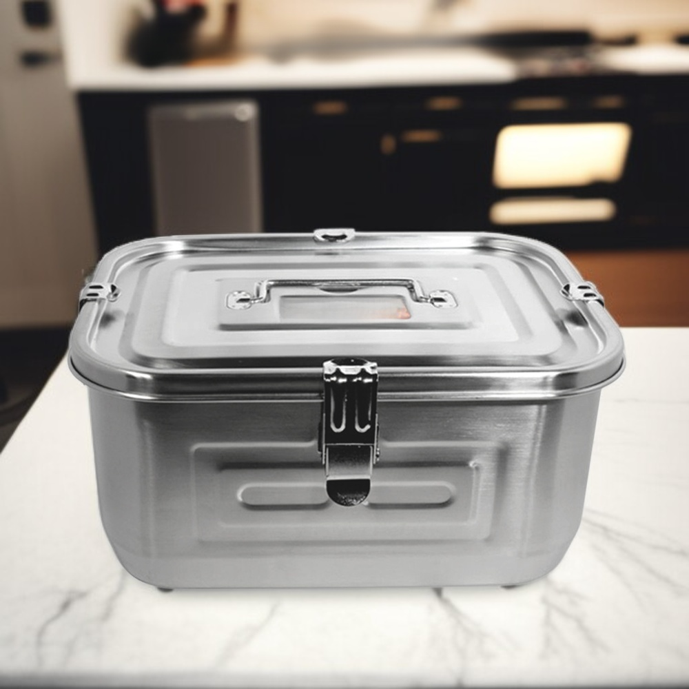 Aluminum lunch box for home use, stainless steel