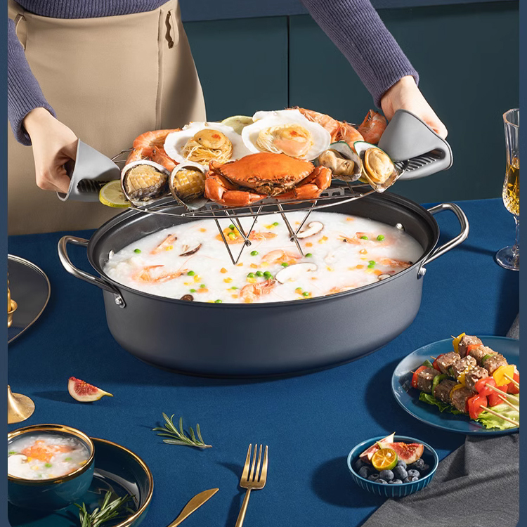 หม้อนึ่งสแตนเลสรูปปลา