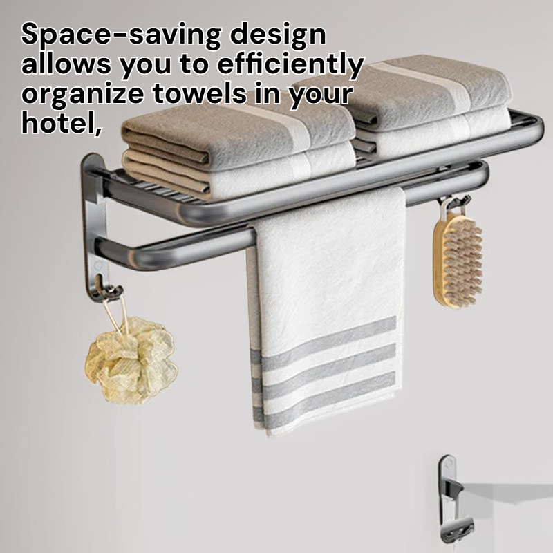 Wall Mounted Towel Rack for Hotel Kitchen Balcony Bathroom 