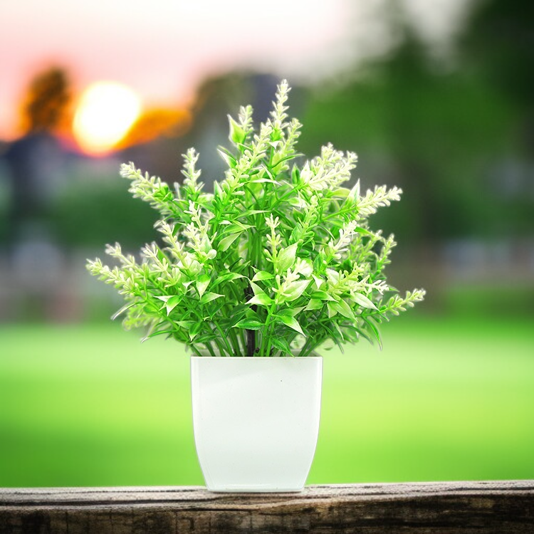 フェイクユーカリグリーン植木鉢付き