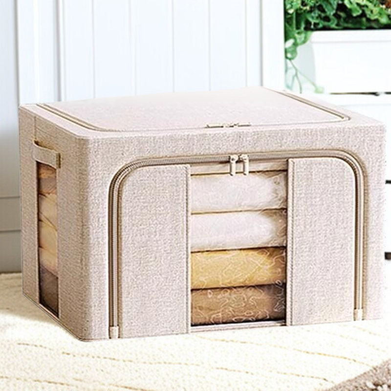 Organizador doméstico multifuncional para prendas y mantas, caja de almacenamiento para dormitorio