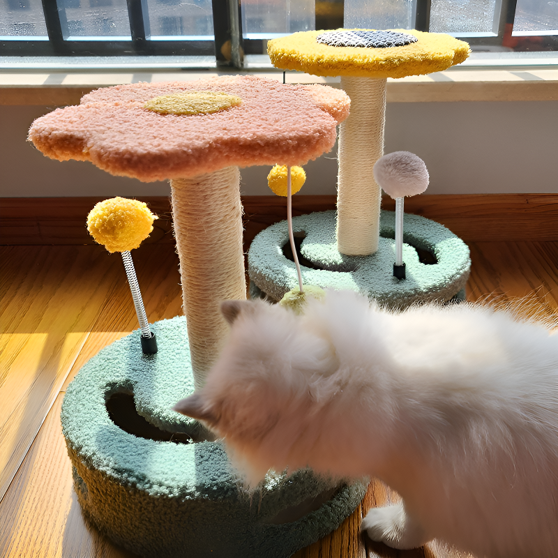 猫用回転盤タイプ爪とぎトイ