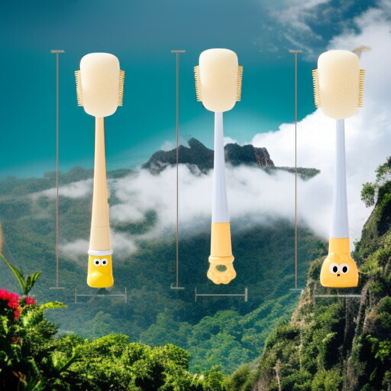 오인원 긴 손잡이 젖병 청소 스펀지 브러쉬 가정용 청소 다용도 컵솔 텀블러 뚜껑 브러쉬