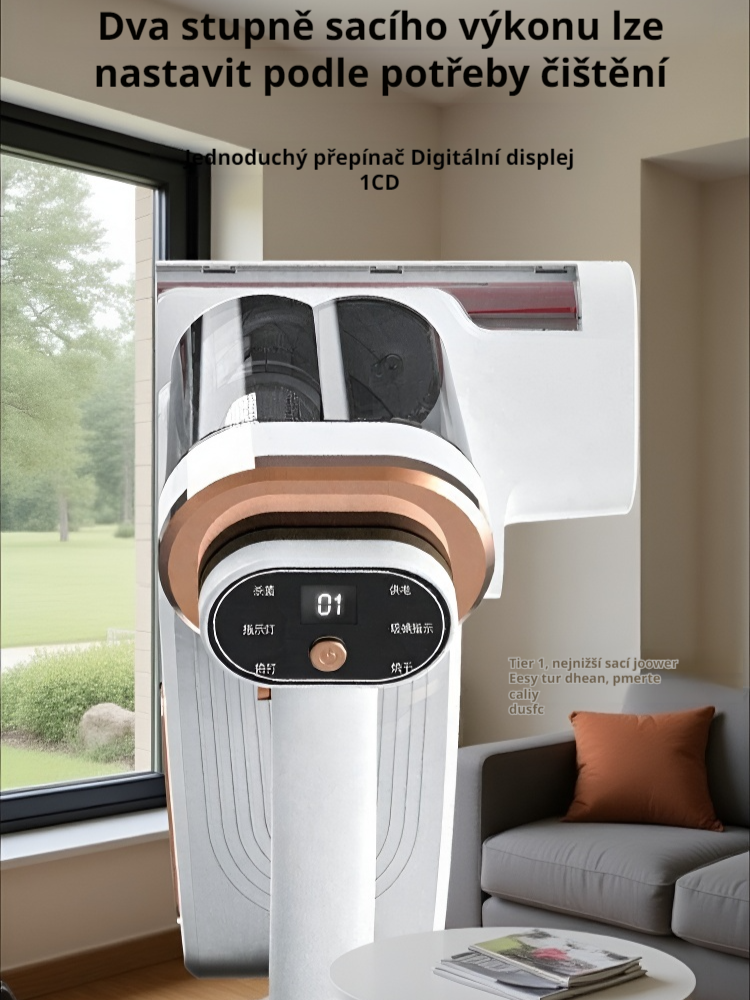 UV vysavač na roztoče s extra silným sáním, odvlhčováním a antibakteriální funkcí