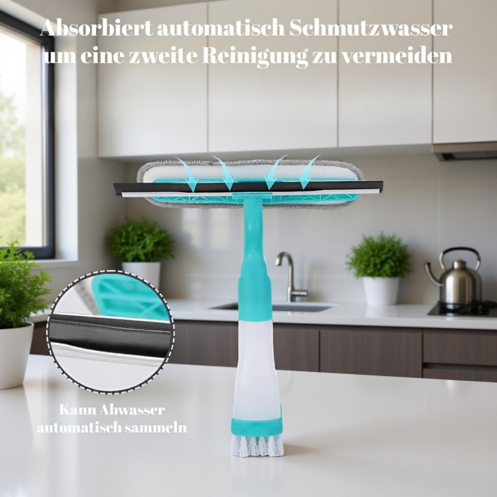 Glasreiniger Haushalt – praktische doppelseitige Reinigung