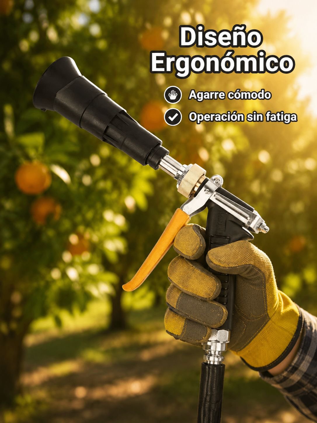 Pistola pulverizadora de alta presión para máquina de fumigación
