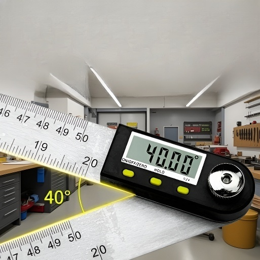 목공 디지털 스테인리스 각도자 측정기 각자 수평자 목공 측정공구 스테인리스 각도자