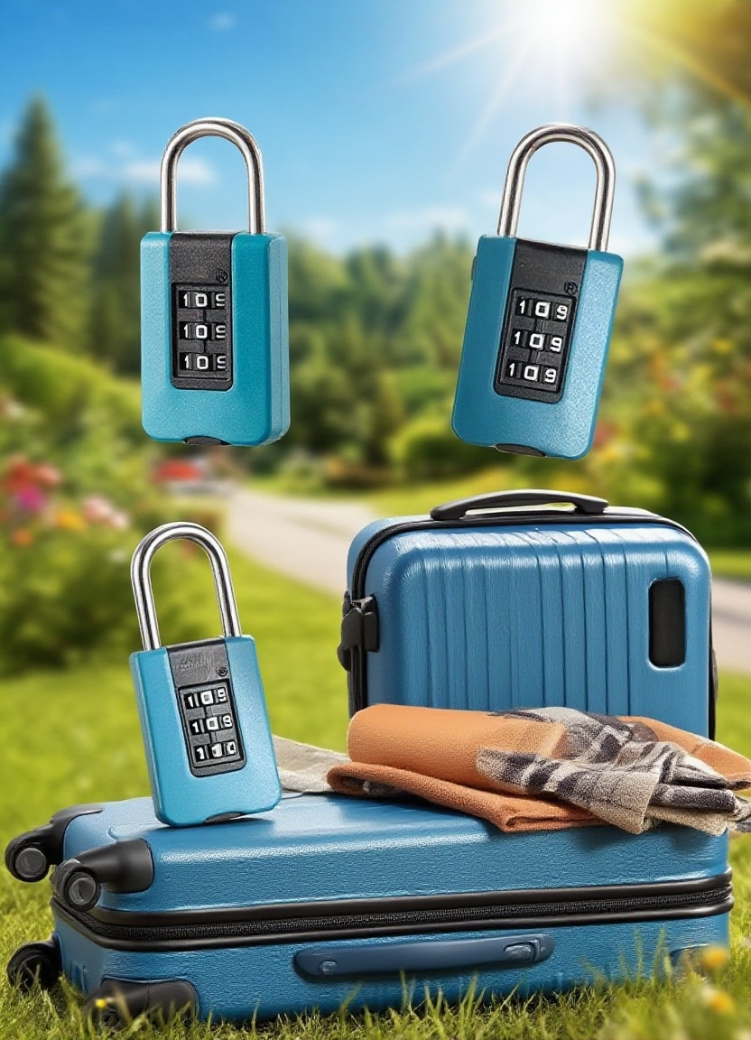 Durable luggage lock for travel safety