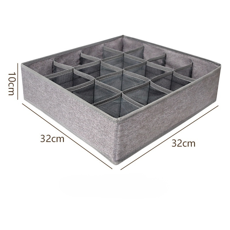 Caja de almacenamiento con divisor de tela