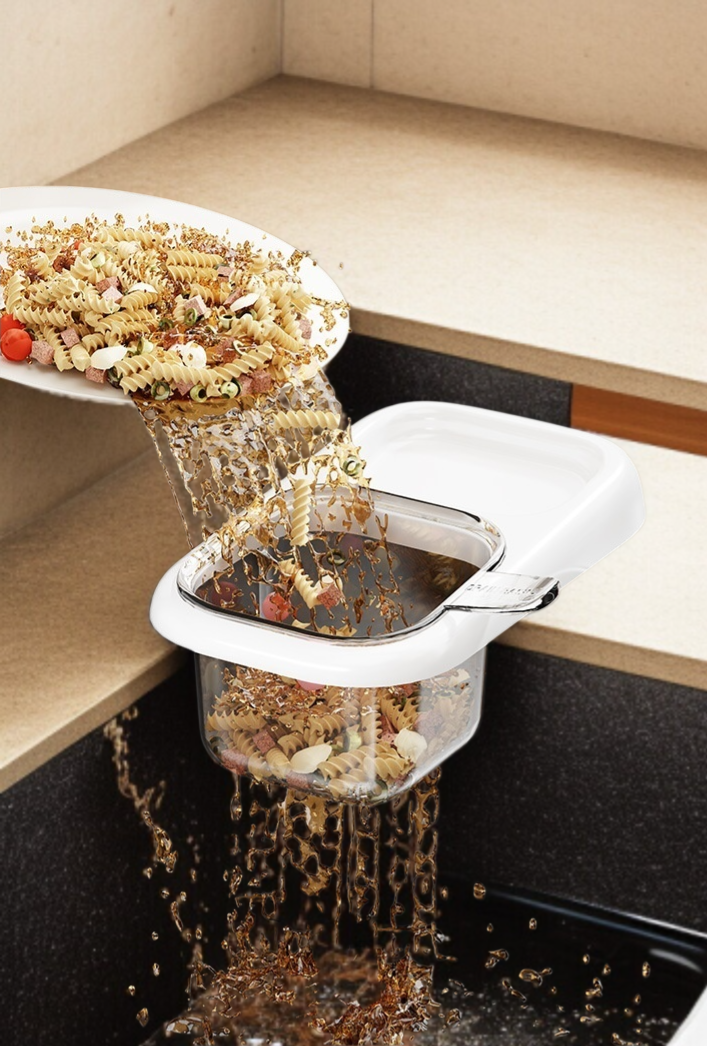 빨판식 분리식 티바구니 주방 잔여물 여과 분리 손 싱크대 물빠짐 바구니