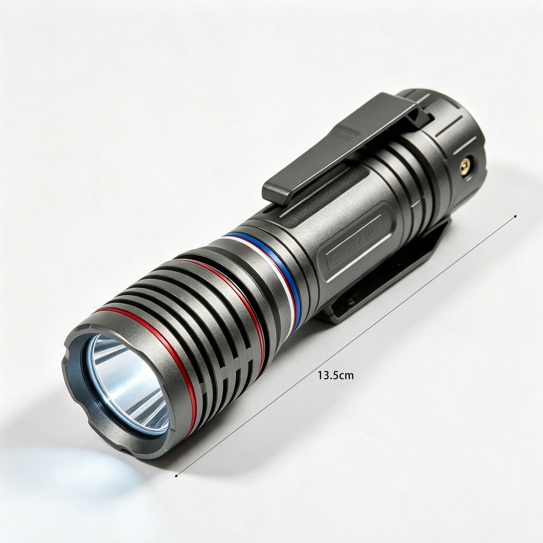 Durable flashlight body and ergonomic design