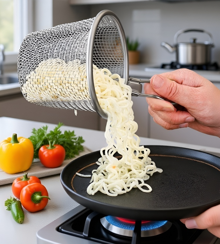 Frittiersieb zur einfachen Reinigung