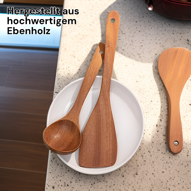 Haushaltsholzschaufel aus Ebenholz