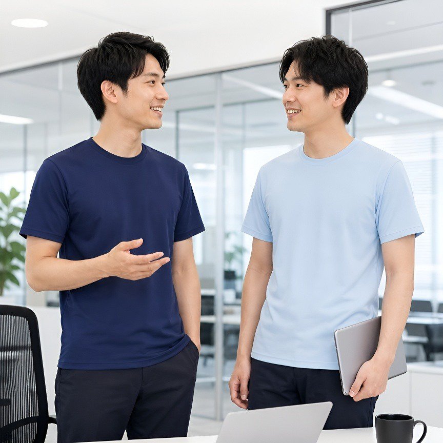 速乾ラウンドネックスポーツ文化シャツ半袖作業服