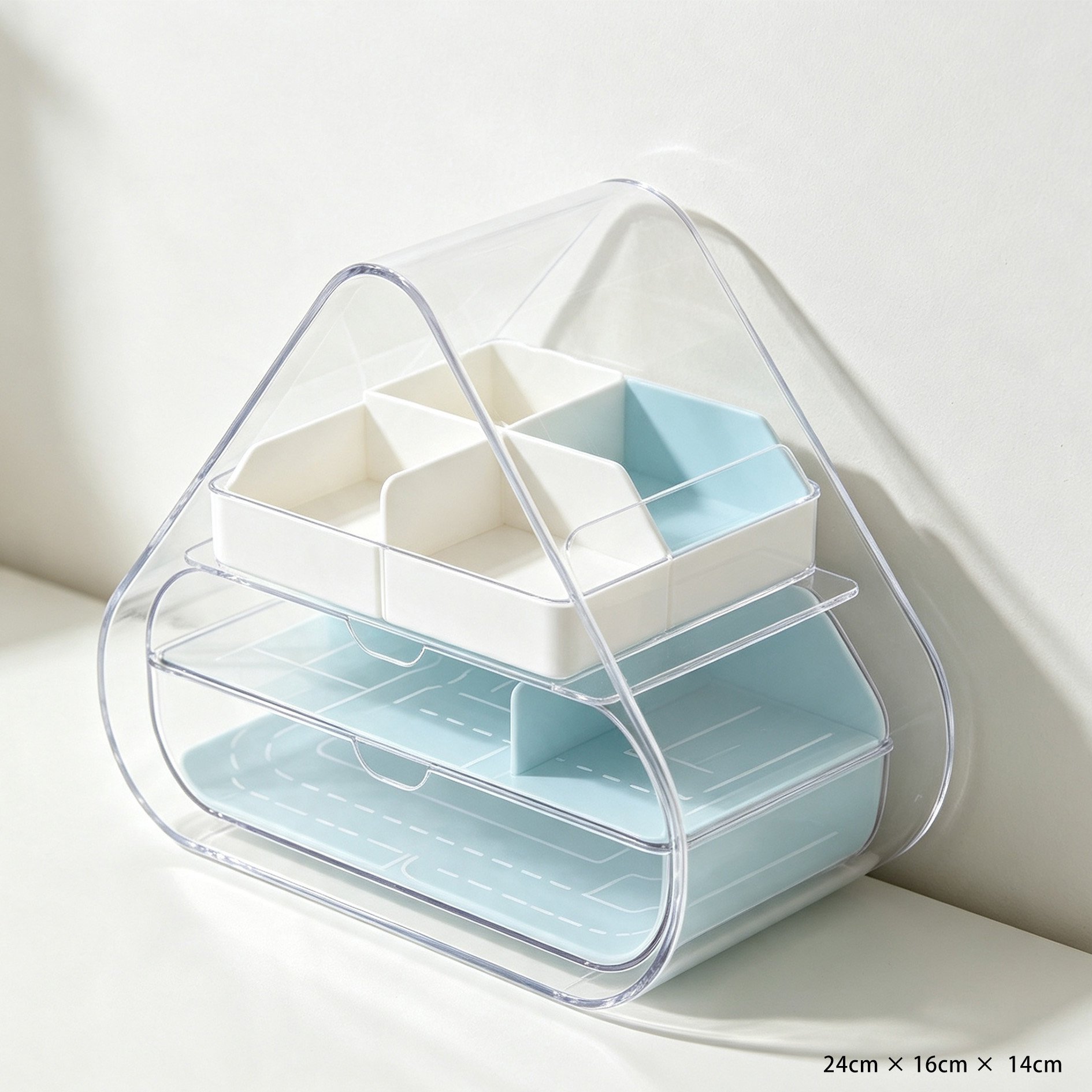 Plastic storage box for craft supplies