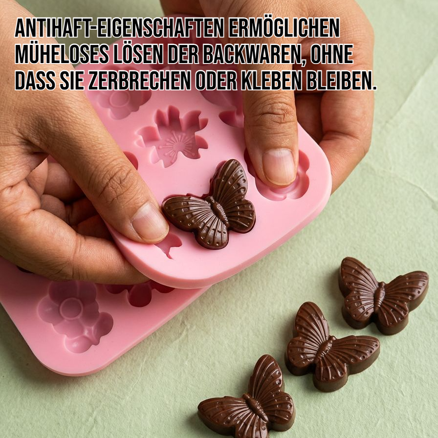 Schmetterlingsform Silikon-Backform für Muffins und Desserts