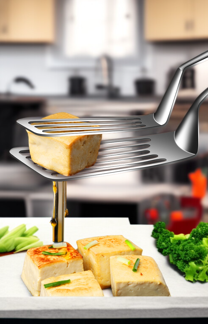 304 stainless steel tongs serving food