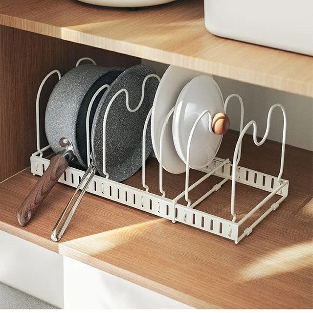 可伸縮多層摺疊置物架