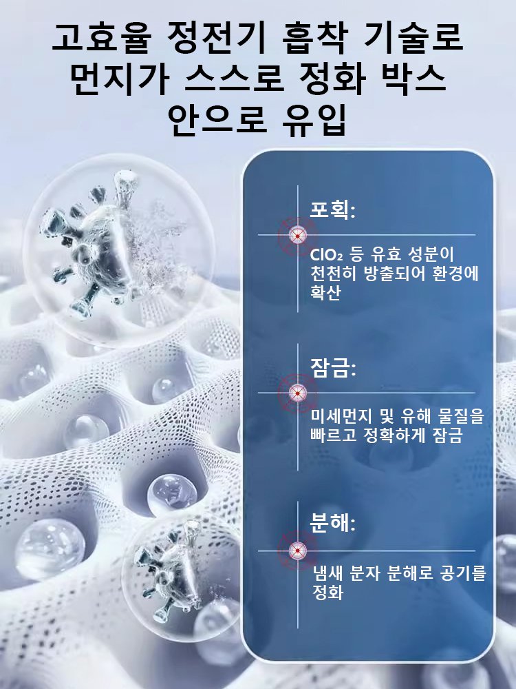  [먼지 제거 스타] 다용도 먼지 흡착 마법 박스