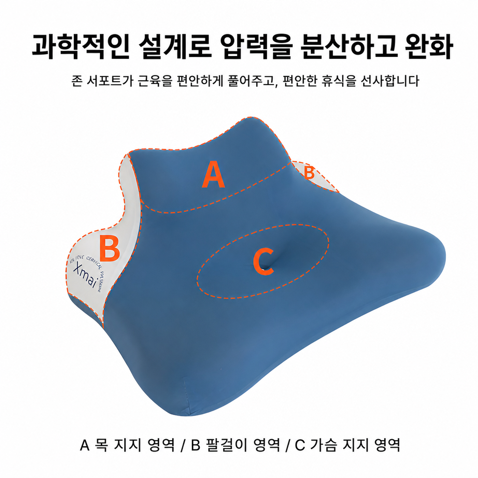 다기능 메모리 베개 엎드림 베개 다자세 경추 보호 베개芯