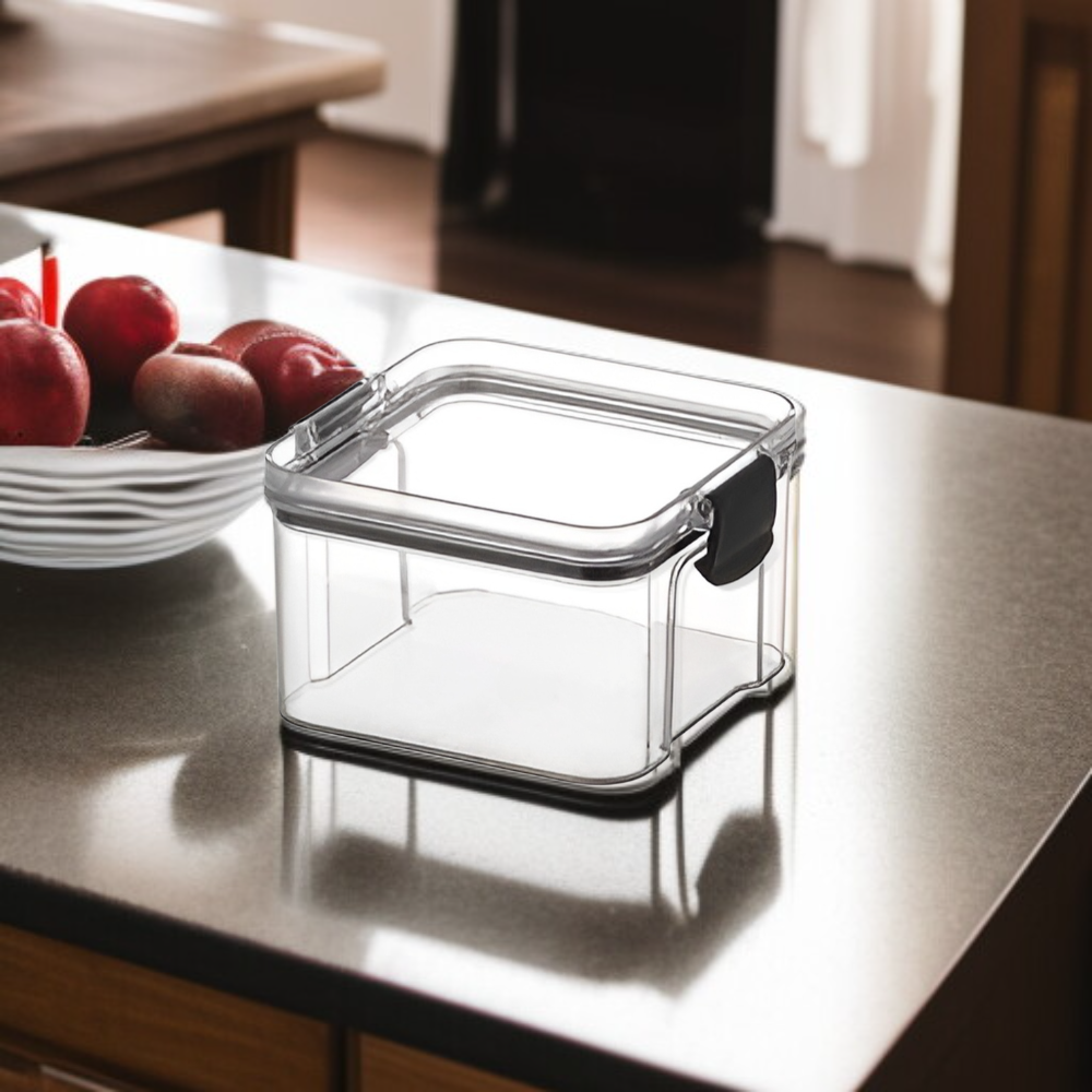 Légmentes konyhai tárolóedény gabonafélékhez, teához és rágcsálnivalókhoz